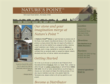 Tablet Screenshot of naturespointstone.com